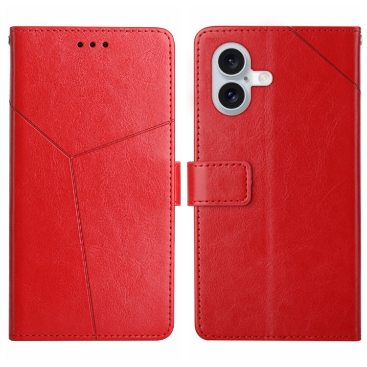 HT01 Y-shaped Pattern Flip Leather Phone Case, For iPhone 16, For iPhone 15 Pro Max, For iPhone 15 Pro, For iPhone 15 Plus - HoMEdemic™ 