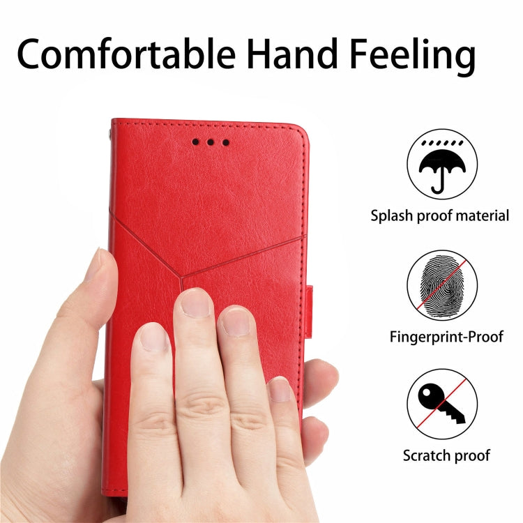 HT01 Y-shaped Pattern Flip Leather Phone Case, For iPhone 16, For iPhone 15 Pro Max, For iPhone 15 Pro, For iPhone 15 Plus - HoMEdemic™ 