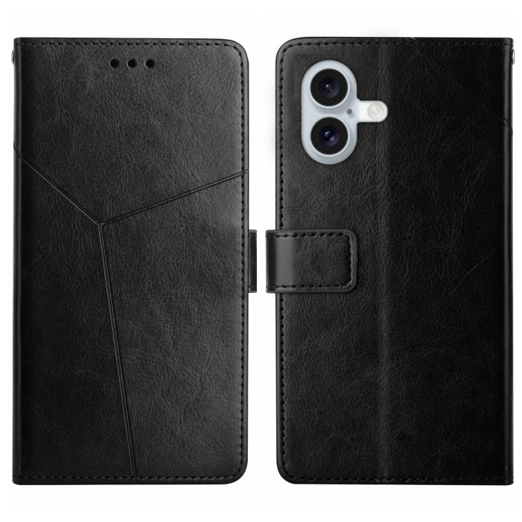 HT01 Y-shaped Pattern Flip Leather Phone Case, For iPhone 16, For iPhone 15 Pro Max, For iPhone 15 Pro, For iPhone 15 Plus - HoMEdemic™ 