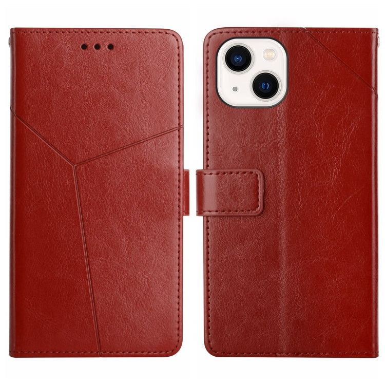 HT01 Y-shaped Pattern Flip Leather Phone Case, For iPhone 16, For iPhone 15 Pro Max, For iPhone 15 Pro, For iPhone 15 Plus - HoMEdemic™ 