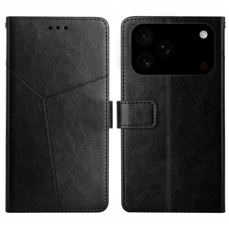 HT01 Y-shaped Pattern Flip Leather Phone Case, For iPhone 17 Pro Max, For iPhone 17 Pro, For iPhone 17, For iPhone Air - HoMEdemic™ 