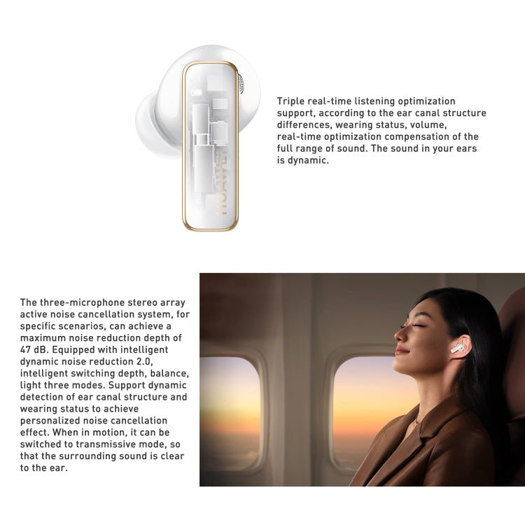 HUAWEI FreeBuds Pro 2 + TWS Extrasensory Perception Wireless Earphone Support Heart Rate & Body Temperature Monitoring(White) - HoMEdemic™ 