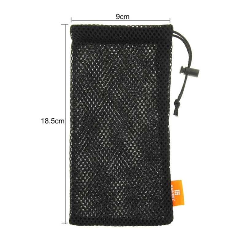 [HK Warehouse] HAWEEL Pouch Bag for Smart Phones, Power Bank and other Accessories, Size same as 5.5 inch Phone(Black) - HoMEdemic™ 