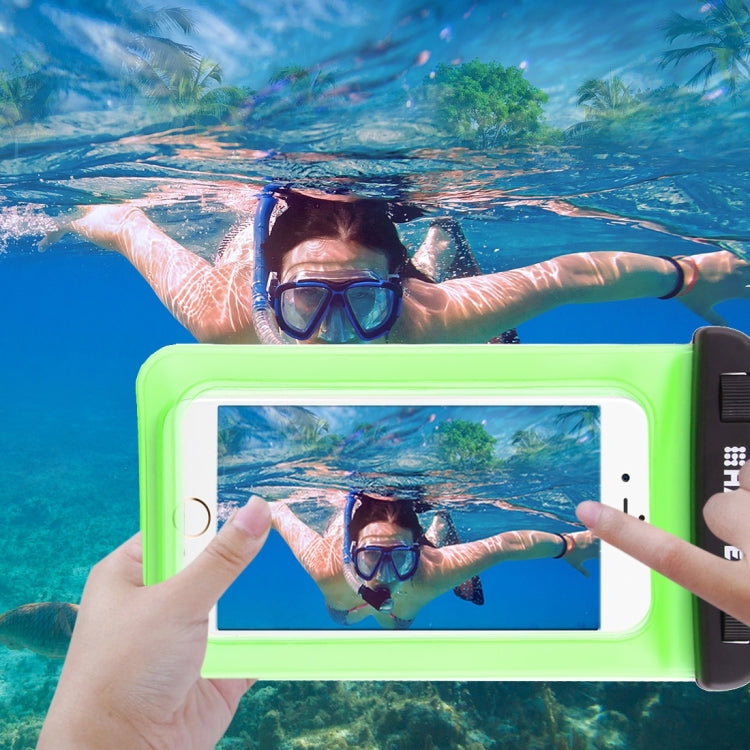 HAWEEL Transparent Universal Waterproof Bag with Lanyard for iPhone, Galaxy, Huawei, Xiaomi, LG, HTC and Other Smart Phones(Green) - HoMEdemic™ 