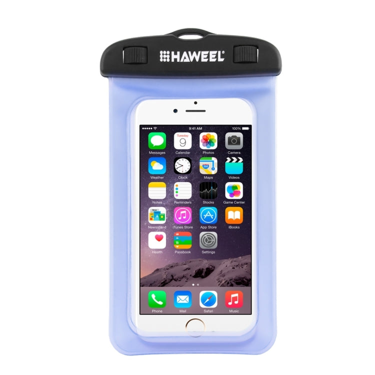 HAWEEL Transparent Universal Waterproof Bag with Lanyard for iPhone, Galaxy, Huawei, Xiaomi, LG, HTC and Other Smart Phones(Blue) - HoMEdemic™ 