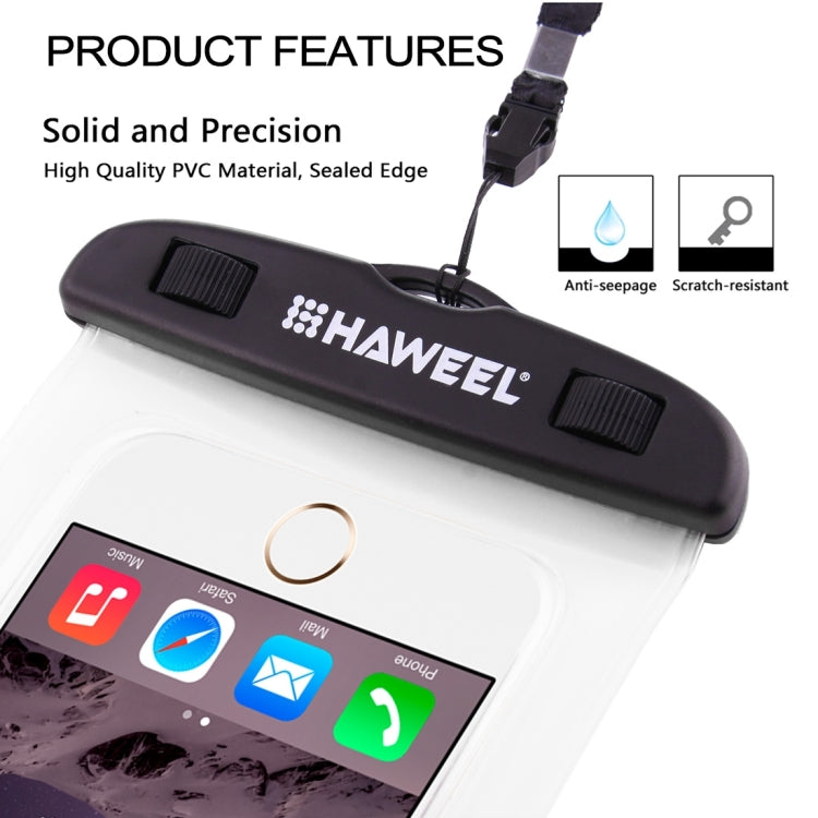 HAWEEL Transparent Universal Waterproof Bag with Lanyard for iPhone, Galaxy, Huawei, Xiaomi, LG, HTC and Other Smart Phones(Transparent) - HoMEdemic™ 