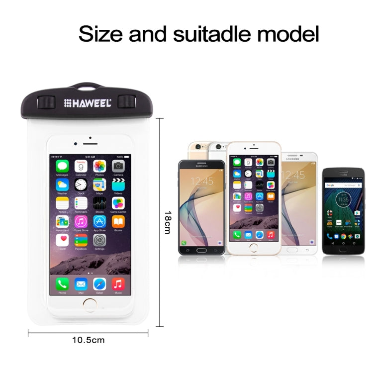 HAWEEL Transparent Universal Waterproof Bag with Lanyard for iPhone, Galaxy, Huawei, Xiaomi, LG, HTC and Other Smart Phones(Transparent) - HoMEdemic™ 