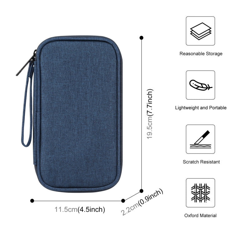 HAWEEL Electronic Organizer Storage Bag for Cellphones, Power Bank, Cables, Mouse, Earphones(Dark Blue) - HoMEdemic™ 