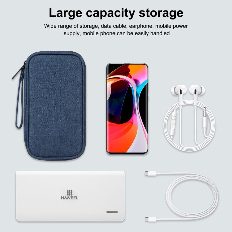 HAWEEL Electronic Organizer Storage Bag for Cellphones, Power Bank, Cables, Mouse, Earphones(Dark Blue) - HoMEdemic™ 