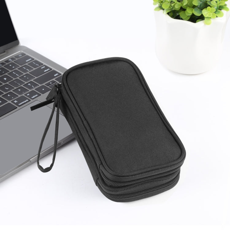 HAWEEL Electronic Organizer Double Layers Storage Bag for Cables, Charger, Power Bank, Phones, Earphones(Black) - HoMEdemic™ 