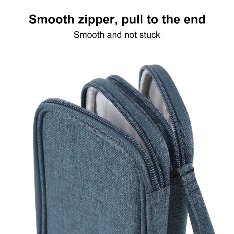 HAWEEL Electronic Organizer Double Layers Storage Bag for Cables, Charger, Power Bank, Phones, Earphones(Dark Blue) - HoMEdemic™ 
