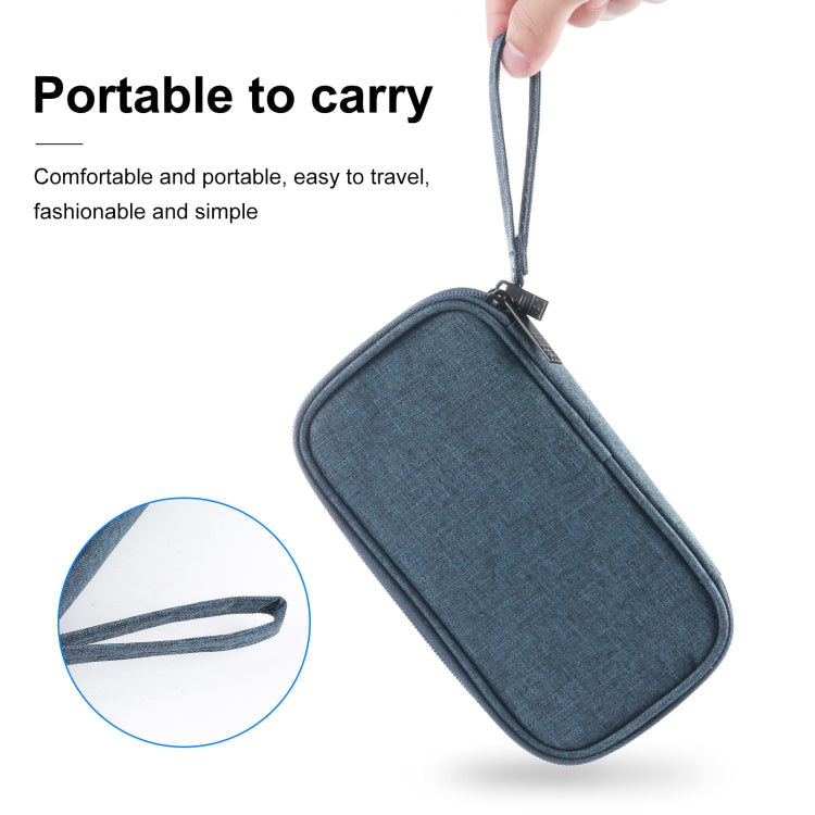 HAWEEL Electronic Organizer Double Layers Storage Bag for Cables, Charger, Power Bank, Phones, Earphones(Dark Blue) - HoMEdemic™ 