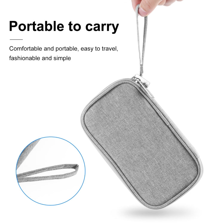 HAWEEL Electronic Organizer Double Layers Storage Bag for Cables, Charger, Power Bank, Phones, Earphones (Grey) - HoMEdemic™ 