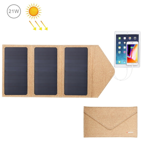 HAWEEL 21W Foldable Solar Panel Charger with 5V 2.9A Max Dual USB Ports - HoMEdemic™ 