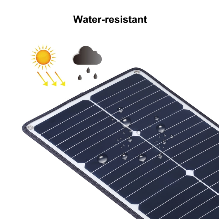 HAWEEL Portable 20W Monocrystalline Silicon Solar Power Panel Charger, with USB Port & Holder & Tiger Clip, Support QC3.0 and AFC - HoMEdemic™ 