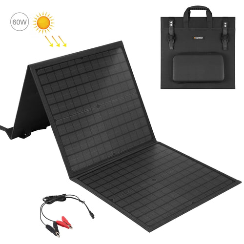 HAWEEL 60W Foldable Solar Panel Charger Travel Folding Bag - HoMEdemic™ 