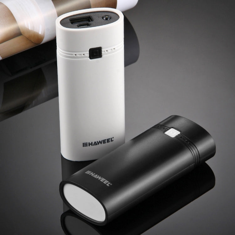 HAWEEL DIY 2x 18650 Battery (Not Included) 5600mAh Power Bank Shell Box with USB Output & Indicator(Black) - HoMEdemic™ 