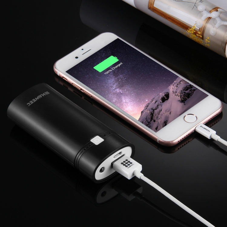 HAWEEL DIY 2x 18650 Battery (Not Included) 5600mAh Power Bank Shell Box with USB Output & Indicator(Black) - HoMEdemic™ 