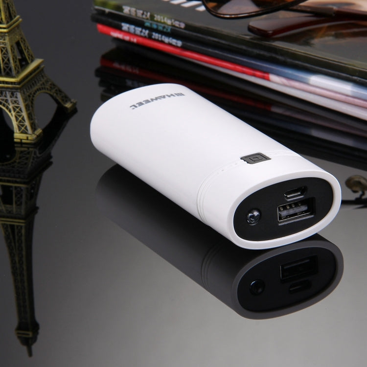 HAWEEL DIY 2x 18650 Battery (Not Included) 5600mAh Power Bank Shell Box with USB Output & Indicator(White) - HoMEdemic™ 