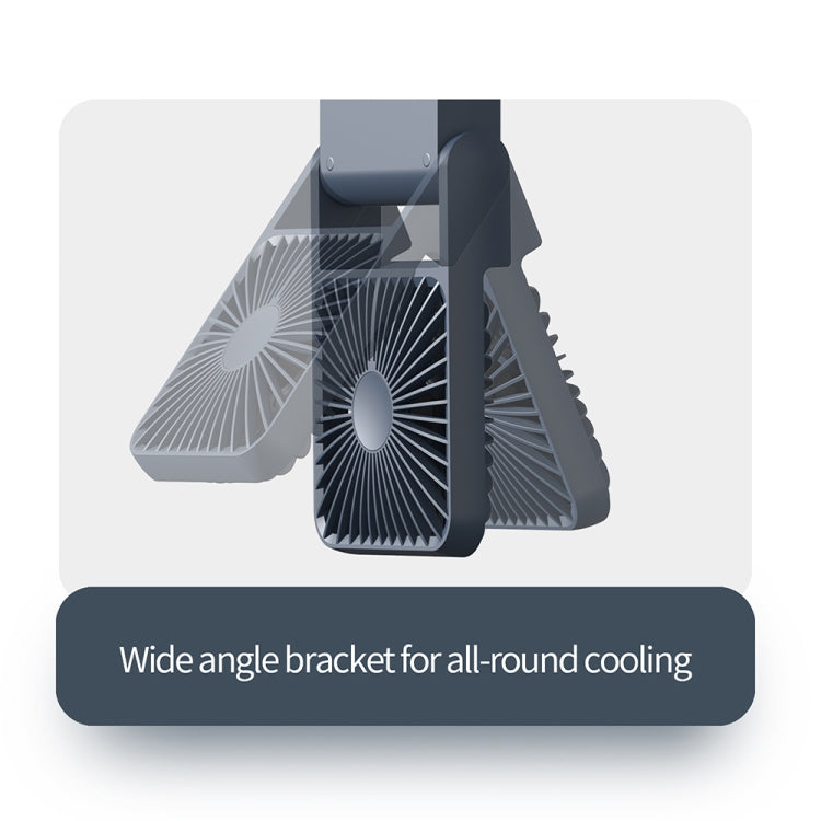 HX-123 USB Charging Wall-mounted Desktop Folding Thin and Light Small Fan(White) - HoMEdemic™ 