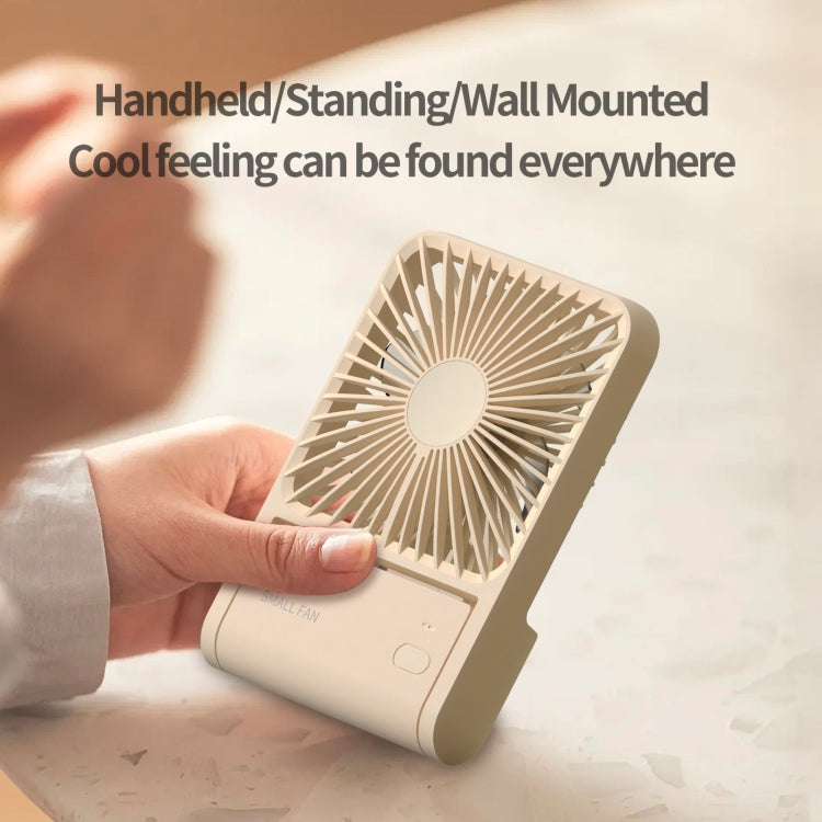 HX-123 USB Charging Wall-mounted Desktop Folding Thin and Light Small Fan(White) - HoMEdemic™ 