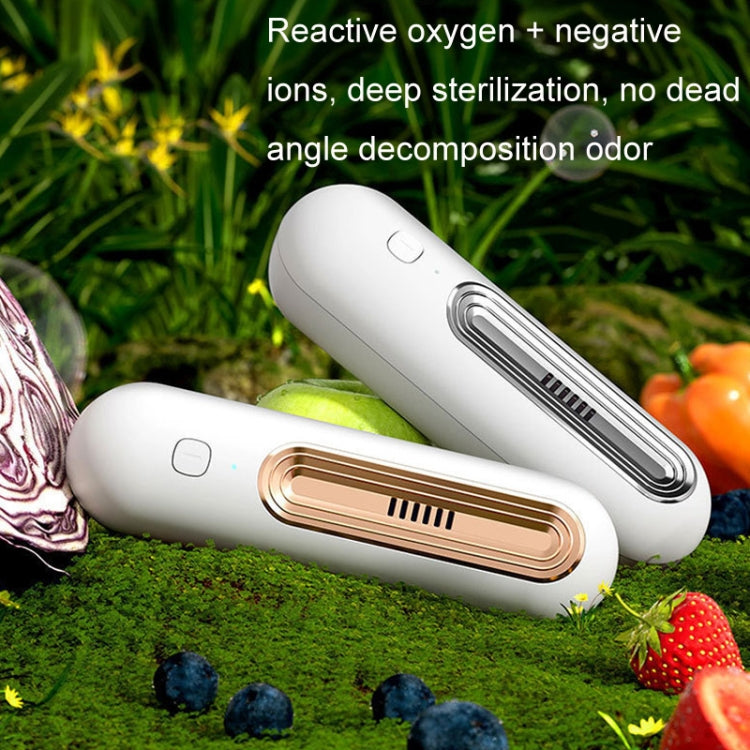 HX-889 Sterilization Deodorant Fruit And Vegetable Preservation Home Clothing Cabinet Purifier(Rose Red) - HoMEdemic™ 