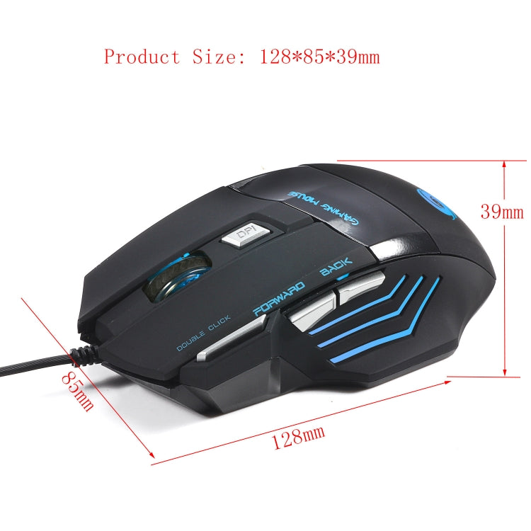 HXSJ A868 7-Keys Colorful Luminous Wired Mouse with Fire Button - HoMEdemic™ 