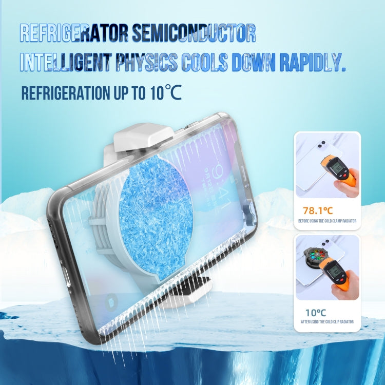 HXSJ P10 Portable Gaming Mobile Phone Radiator Holder with Rainbow Backlight(Black) - HoMEdemic™ 