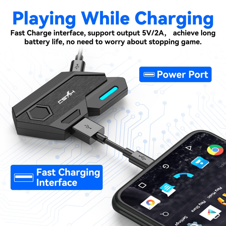 HXSJ P3 Bluetooth 5.0 Keyboard Mouse Converter Shooting Game Auxiliary Tool(Black) - HoMEdemic™ 