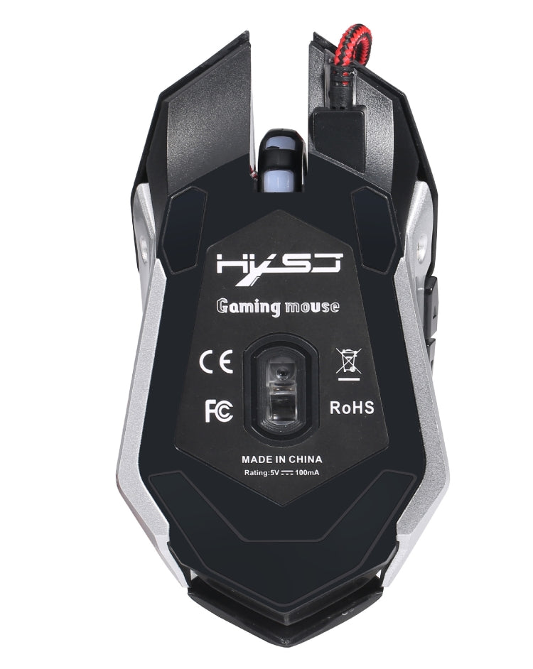 HXSJ S100 6 Keys Colorful Luminous Wired Gaming Mouse - HoMEdemic™ 
