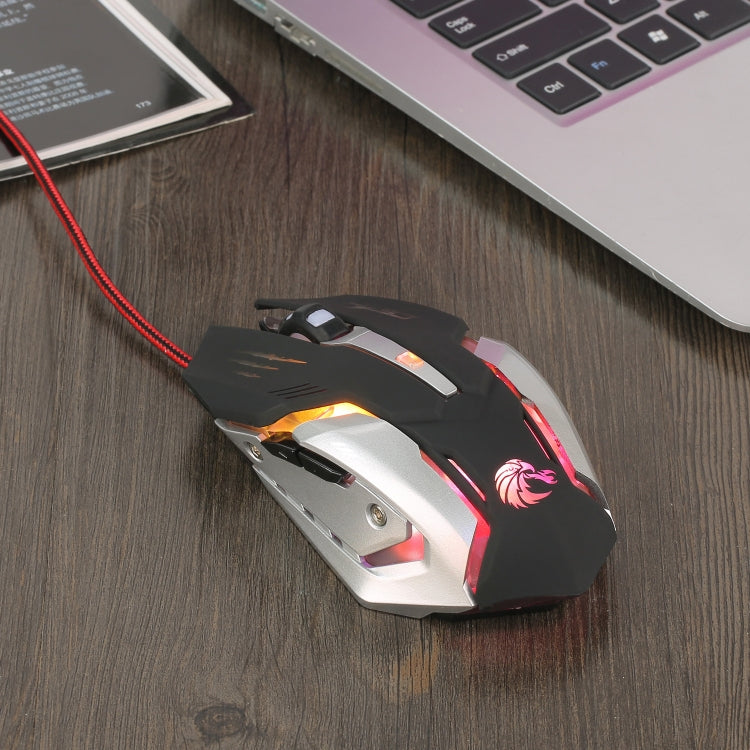 HXSJ S100 6 Keys Colorful Luminous Wired Gaming Mouse - HoMEdemic™ 