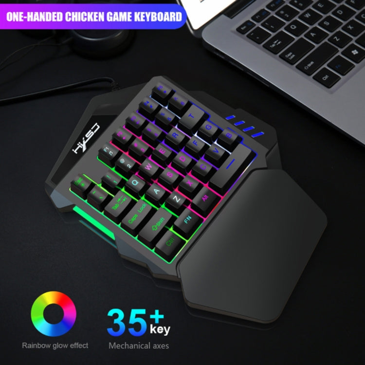 HXSJ  V100 + A876 Mobile Game One Hand Wired Keyboard + Mouse Set - HoMEdemic™ 