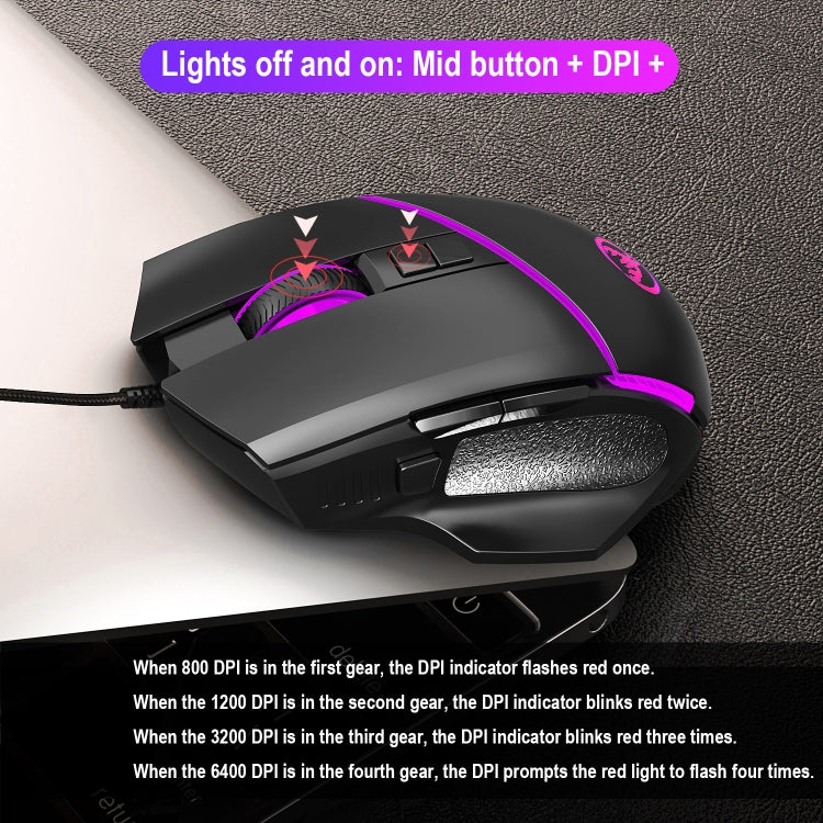 HXSJ  V100 + A876 Mobile Game One Hand Wired Keyboard + Mouse Set - HoMEdemic™ 