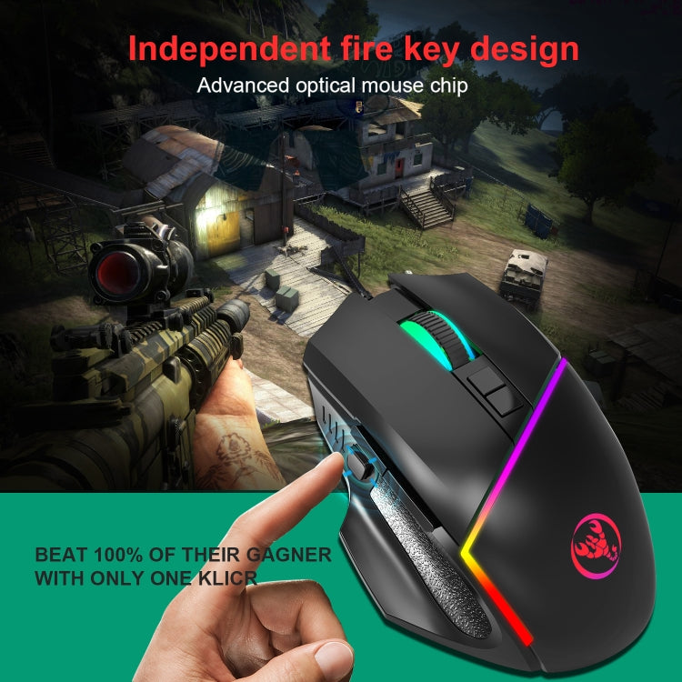 HXSJ  V100 + A876 Mobile Game One Hand Wired Keyboard + Mouse Set - HoMEdemic™ 