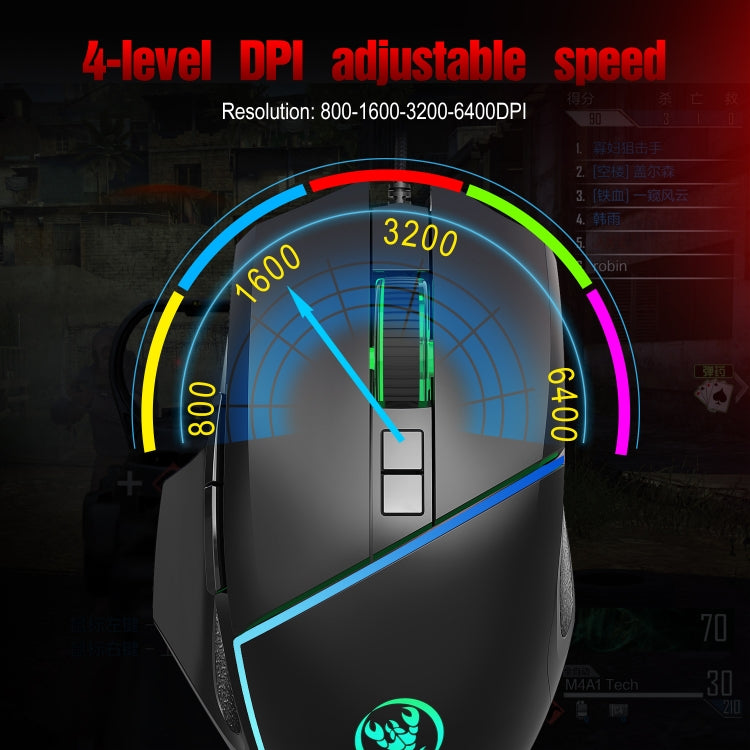 HXSJ  V100 + A876 Mobile Game One Hand Wired Keyboard + Mouse Set - HoMEdemic™ 