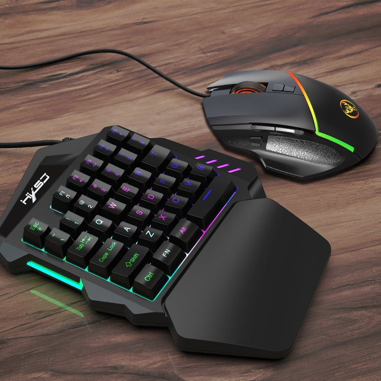 HXSJ  V100 + A876 Mobile Game One Hand Wired Keyboard + Mouse Set - HoMEdemic™ 