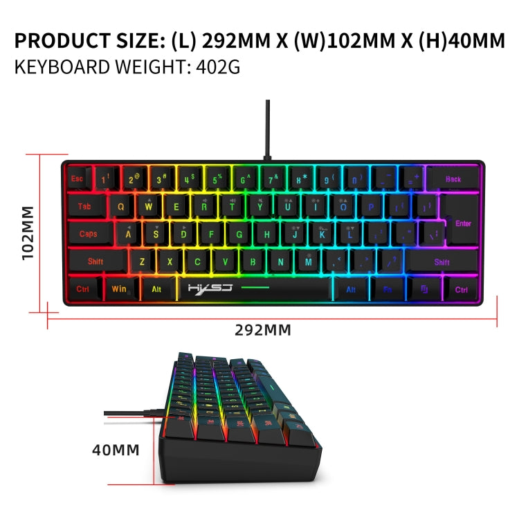 HXSJ V700B+A867 Wired RGB Backlit Keyboard and Mouse Set - HoMEdemic™ 