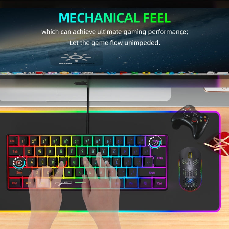 HXSJ V700B+A867 Wired RGB Backlit Keyboard and Mouse Set - HoMEdemic™ 