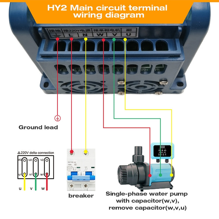 HY2-1500X 1.5KW 220V Single-phase Input Single-phase Output Constant Pressure Water Supply Inverter, HY2-1500X - HoMEdemic™ 