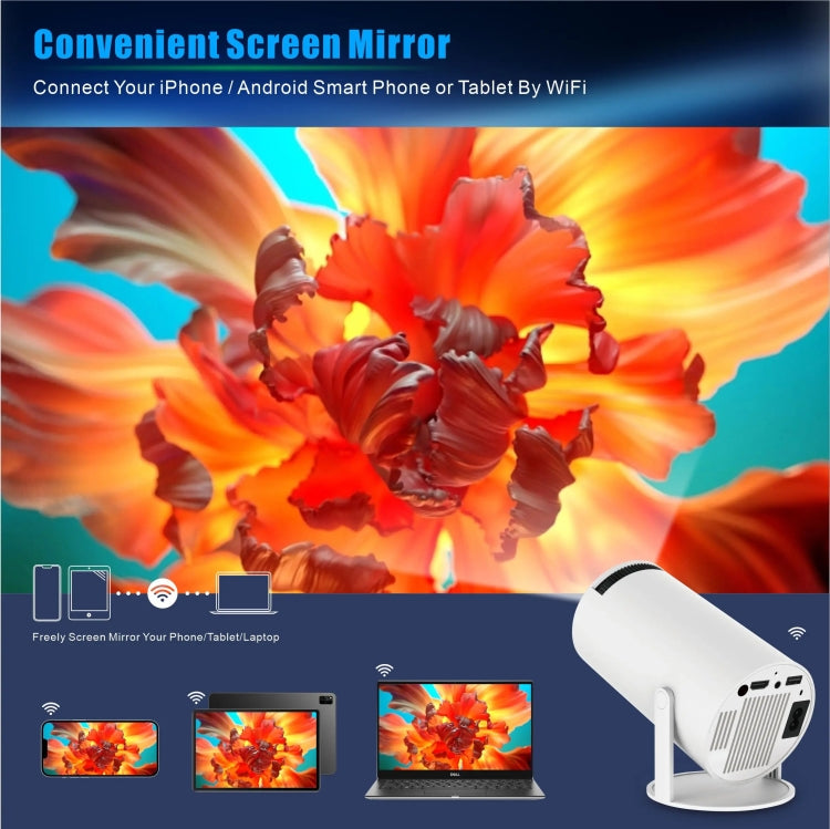 HY300 PRO Smart Projector Android 11.0 System 160 Lumen Portable Projector(EU Plug) - HoMEdemic™ 