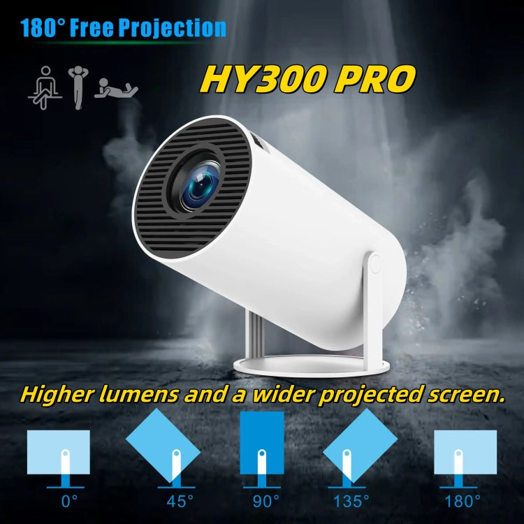 HY300 PRO Smart Projector Android 11.0 System 160 Lumen Portable Projector(EU Plug) - HoMEdemic™ 