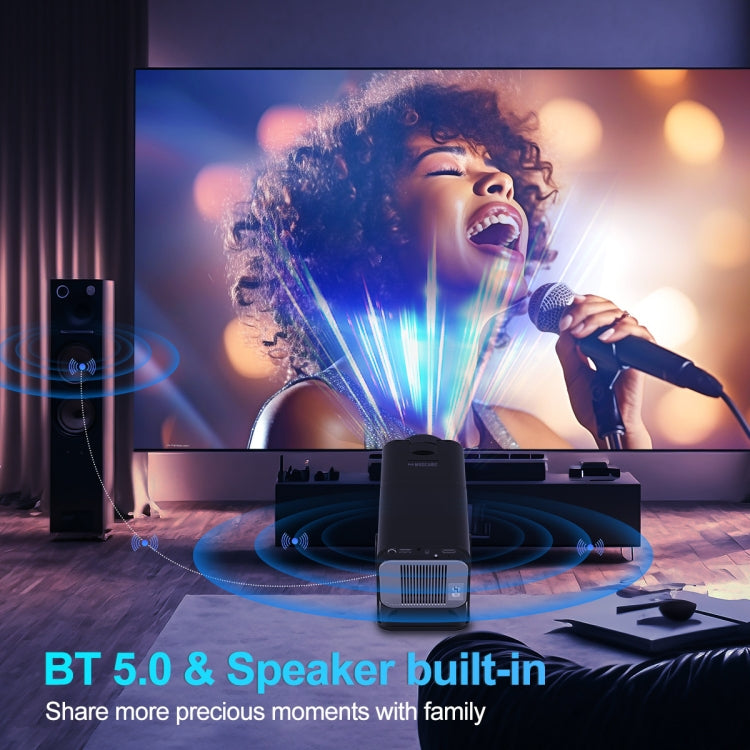 HY320 1080P 390ANSI 4K Android 11 Projector With Wifi 6 Bluetooth 5.0 Support Miracast / Airplay / DLNA AU Plug - HoMEdemic™ 