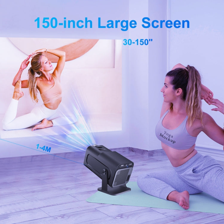 HY320 1080P 390ANSI 4K Android 11 Projector With Wifi 6 Bluetooth 5.0 Support Miracast / Airplay / DLNA EU Plug - HoMEdemic™ 