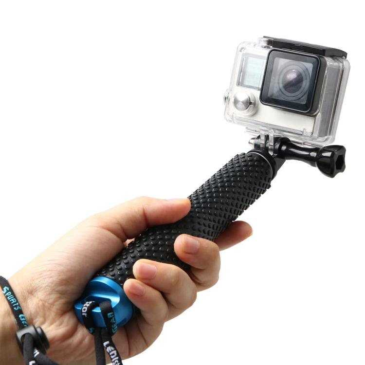 Handheld 49cm Extendable Pole Monopod with Screw for GoPro, Insta360, DJI and Other Action Cameras(Blue) - HoMEdemic™ 