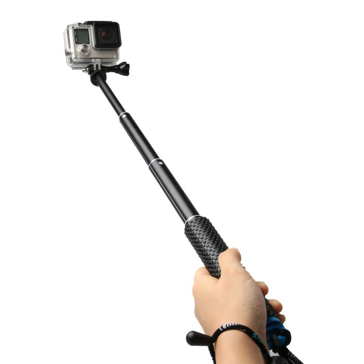 Handheld 49cm Extendable Pole Monopod with Screw for GoPro, Insta360, DJI and Other Action Cameras(Blue) - HoMEdemic™ 