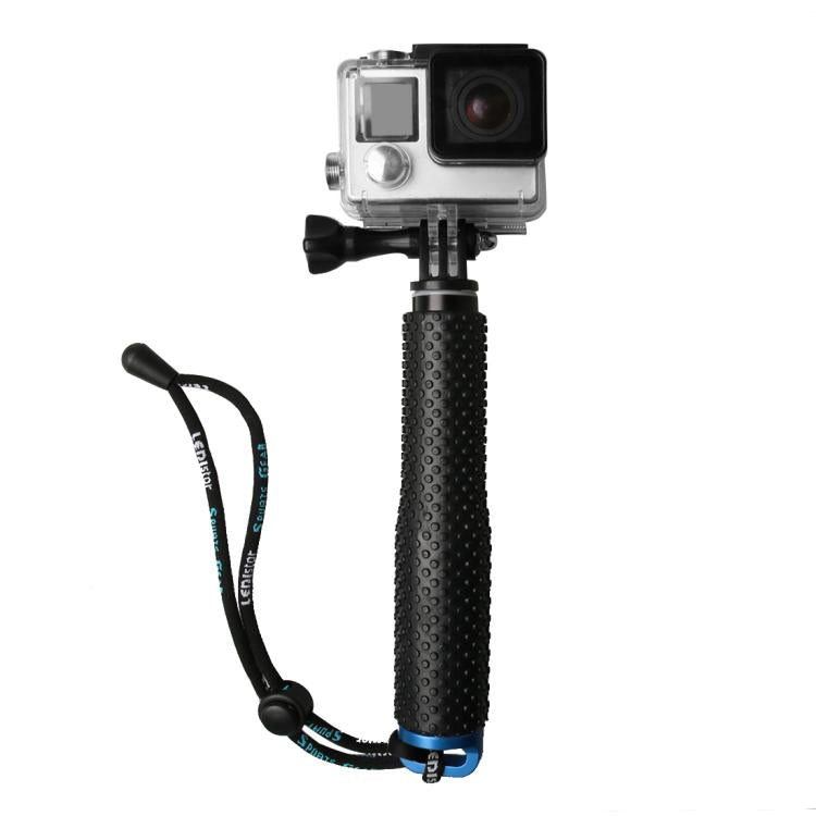 Handheld 49cm Extendable Pole Monopod with Screw for GoPro, Insta360, DJI and Other Action Cameras(Blue) - HoMEdemic™ 