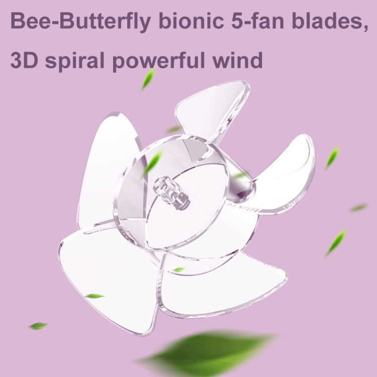 Handheld Portable Mini Multifunctional Fan With Phone Holder Function, Color: Pink Purple with Battery - HoMEdemic™ 