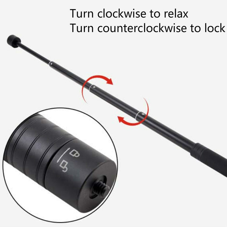 Handheld Three-axis Gimbal Stabilizer Extension Rod for DJI, Insta360, GoPro and Other Action Cameras, Telescopic Length: 19cm-73cm, Length: 19cm-73cm - HoMEdemic™ 