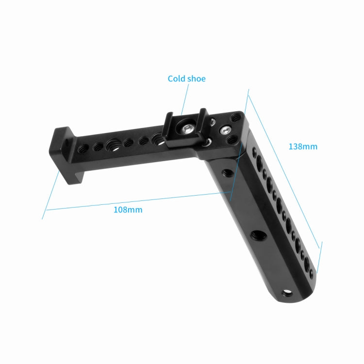 Handlebar Extended Handheld Support Monitor Stand Mount for DJI Ronin-S(Black) - HoMEdemic™ 