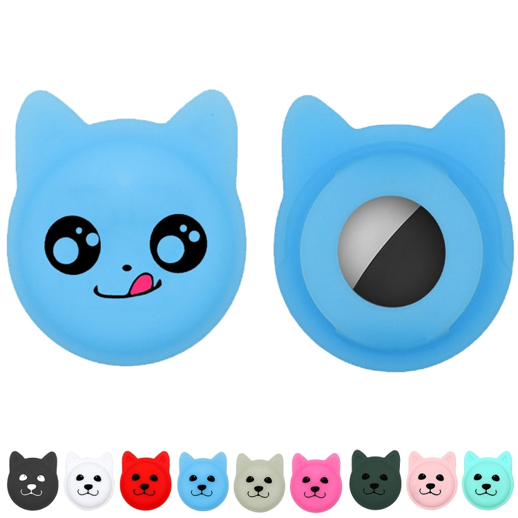 Hanhan Smile Cute Cartoon Pet Collar Anti-lost Tracker Silicone Case For AirTag 2nd Gen / AirTag 1st Gen(Black) - HoMEdemic™ 